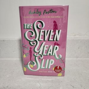 Signed Fairyloot Ashley Poston - The Seven Year Slip Hardcover Sprayed Edges